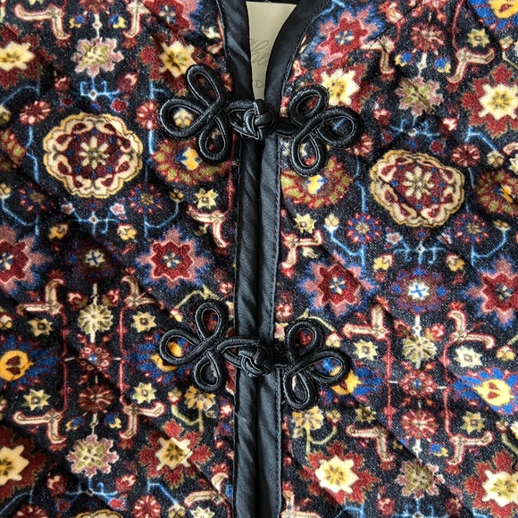 Doen Heirloom velvet Liberty of London paisley print quilted Song Jacket XS - Picture 10 of 12